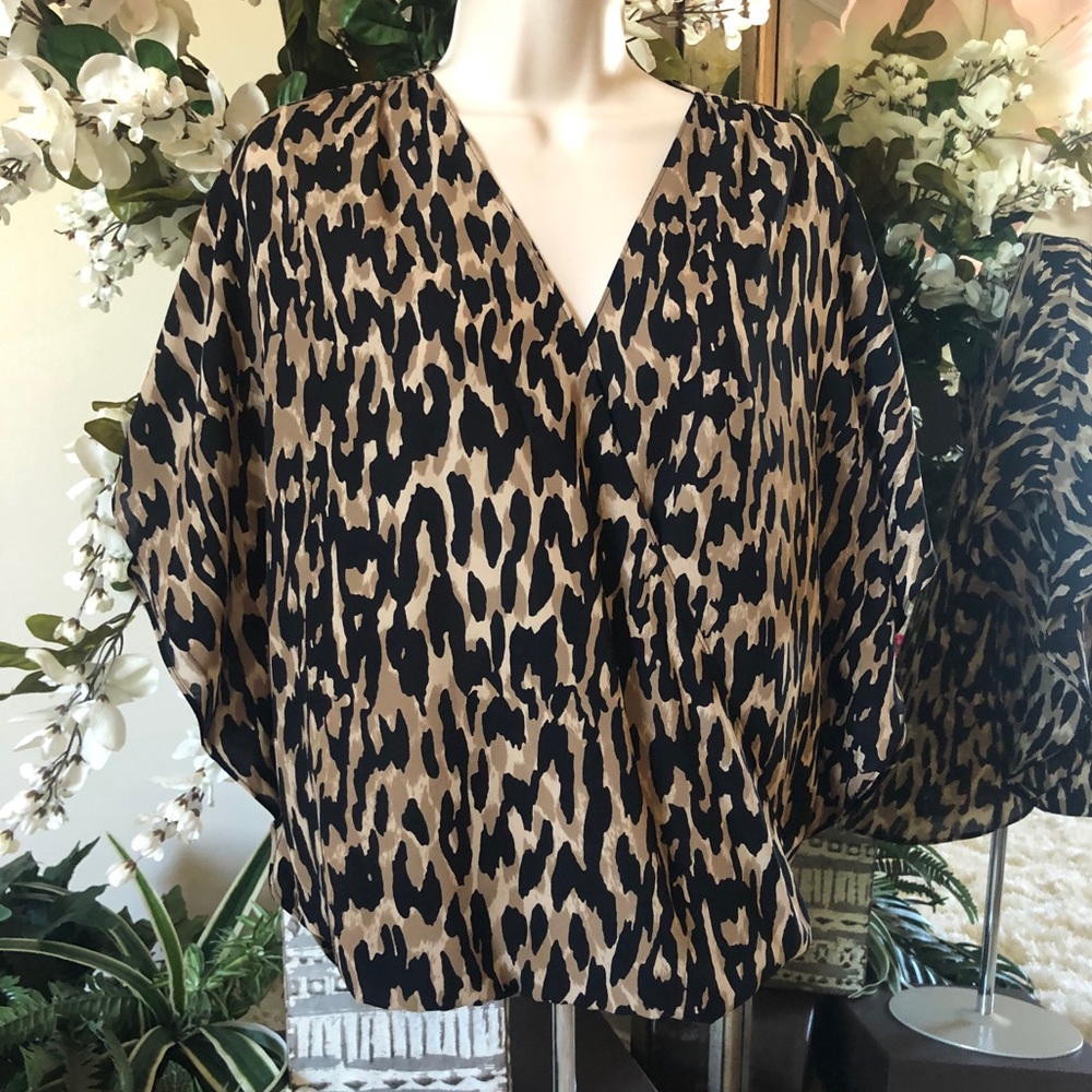 INC International Concepts Leopard Print top